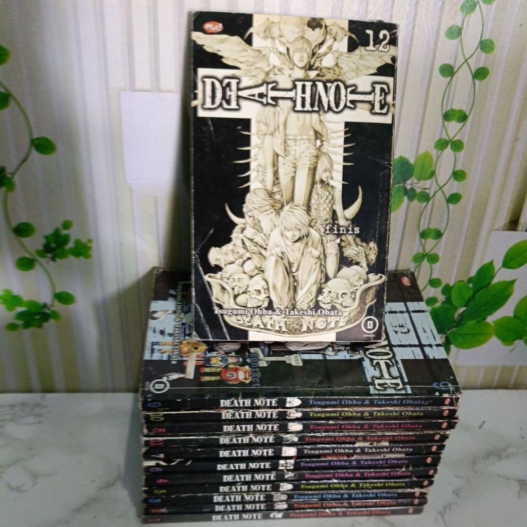 Komik Death Note 1-12 Fullset Original Preloved kolpri set ke 4