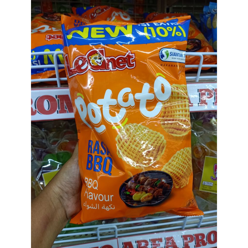 leonet Snack potato rasa Barbeque 60g