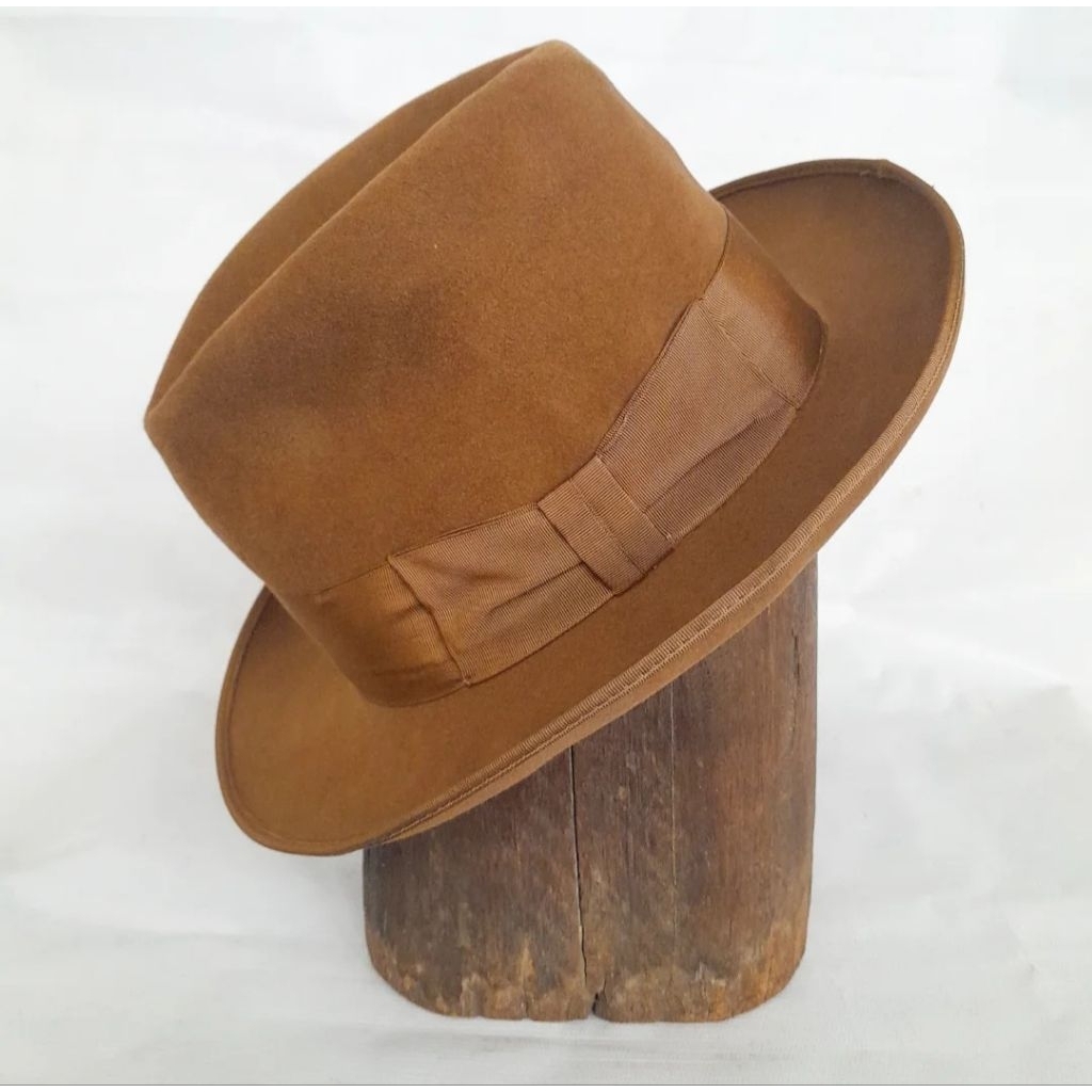 Topi fedora laken vintage TONAK 1950's original luxury
