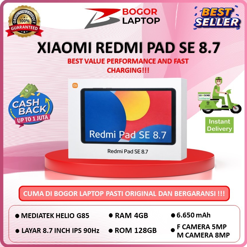 XIAOMI REDMI PAD SE 8.7 4GB 128GB - NEW SEGEL BOX