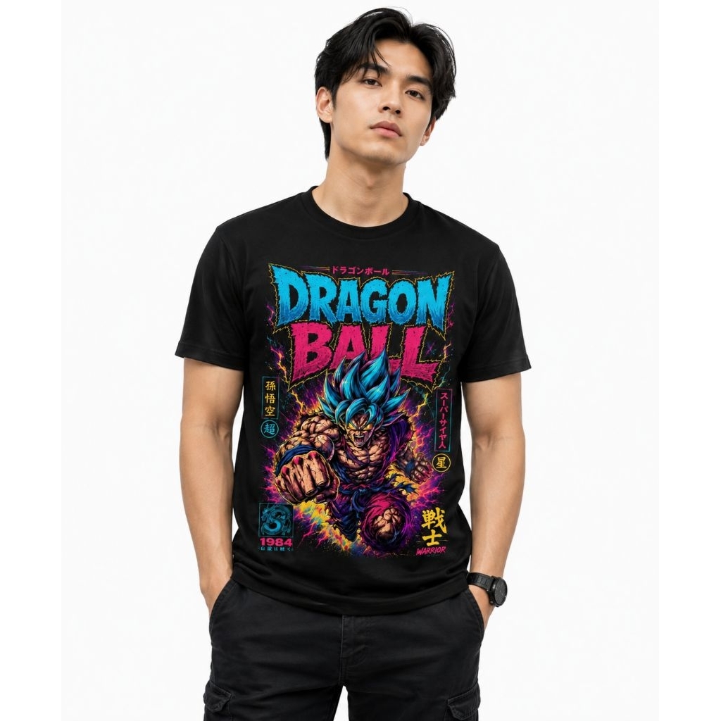 KAOS DRAGON BALL || KAOS ANIME || TSHIRT || KAOS OBLONG || KAOS DEWAS