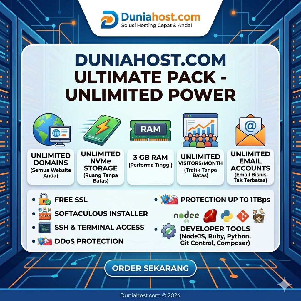 Hosting unlimited advance bulanan