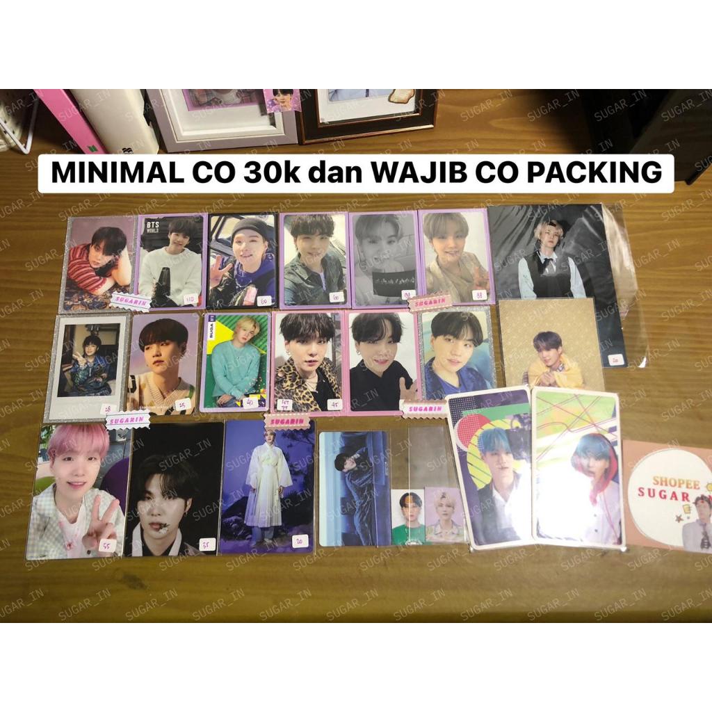 [READY STOCK] OFFICIAL PHOTOCARD MPC SUGA/MIN YOONGI/MYG BTS PROOF POB BE POB DDAY BTSW BTS WORLD BU