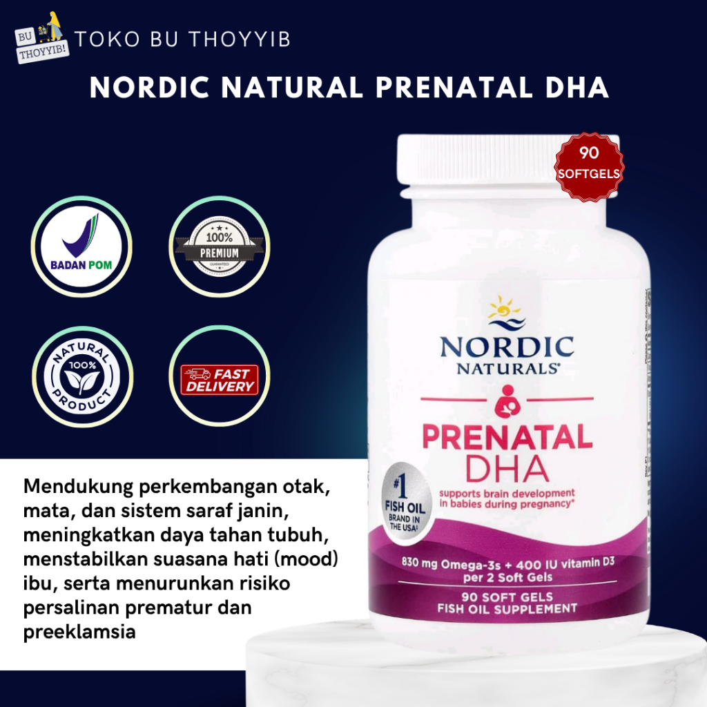 Nordic Naturals Prenatal DHA 90 Softgels
