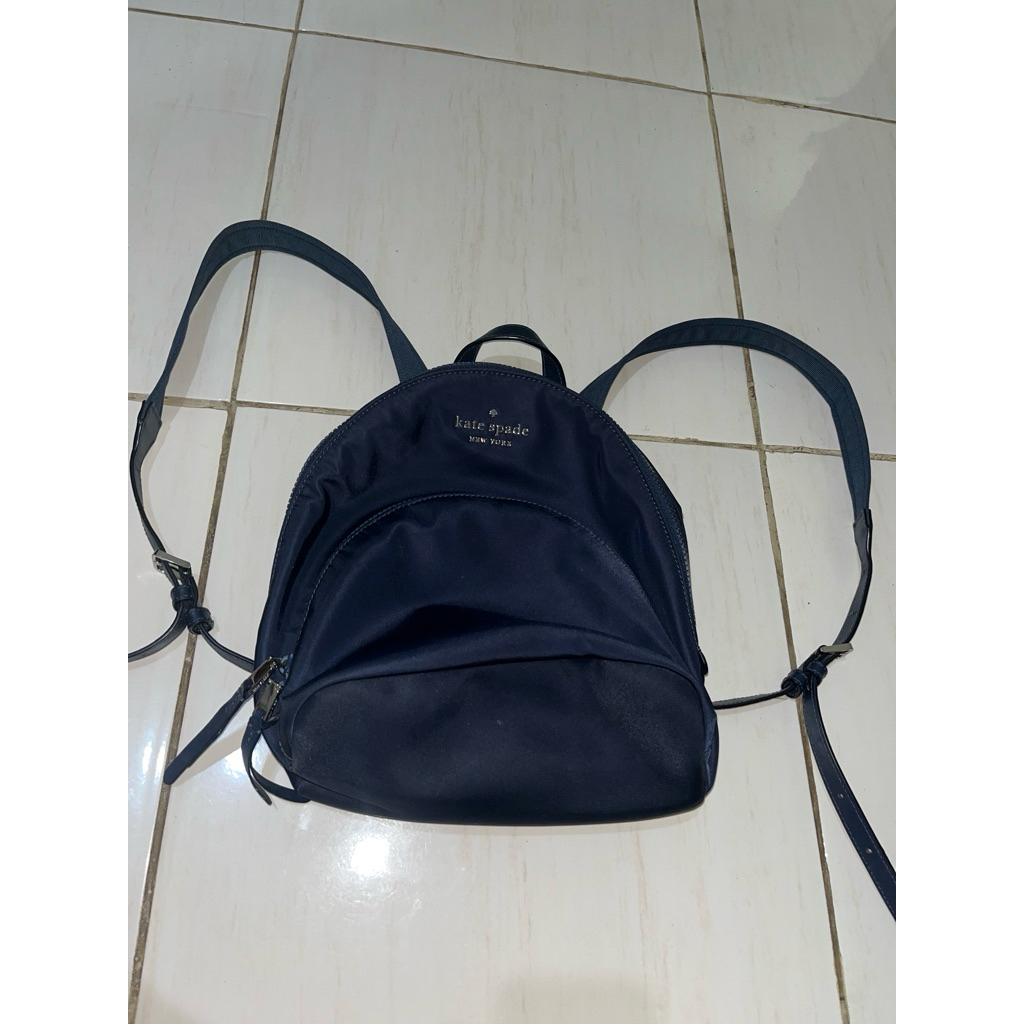 [PRELOVED] Tas Ransel Mini Kate Spade Original - Navy Blue (Preloved Handbag)