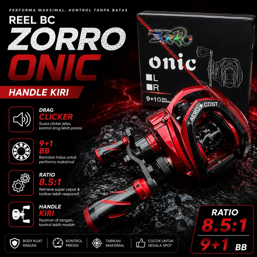 reel bc zorro onic drag clicker