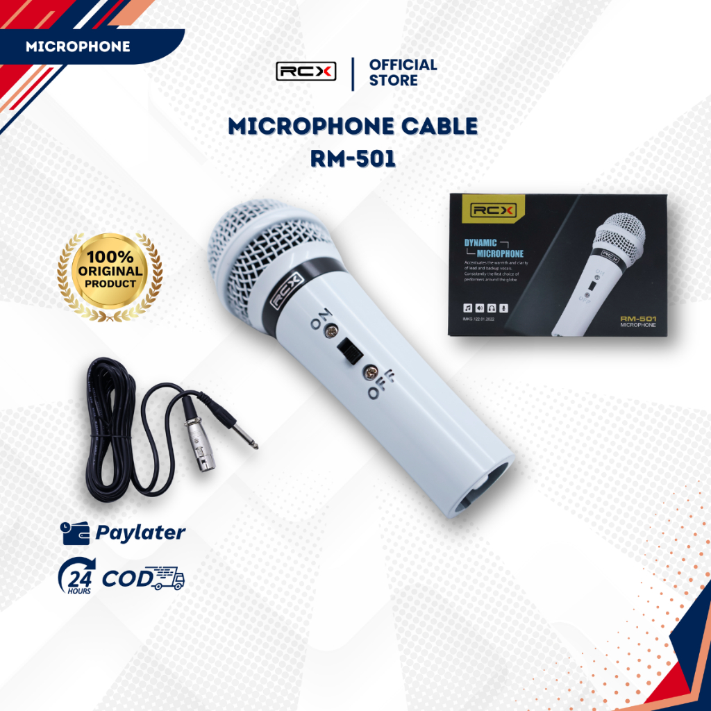Mic Kecil RCX RM501 Mini Instrument Microphone Dynamic Khusus Alat Musik