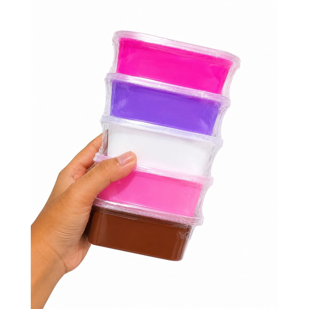 5 Pcs Slime Susu Kotak 250ml / Slime Original / Slem viral / Warna Warni / mainan edukasi anak