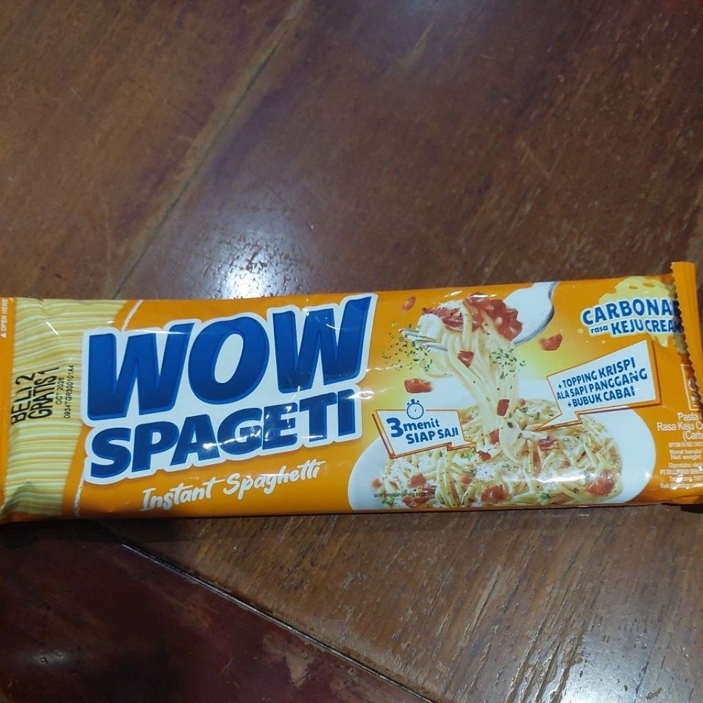 Wow spaghetti carbonara 80gram l Wow spaghetti