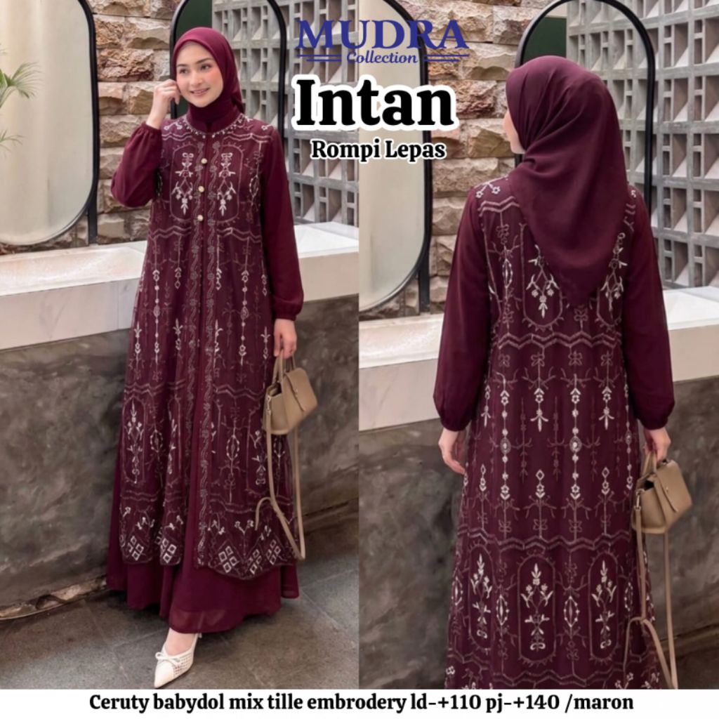 Gamis Mudra Collection / Gamis Terbaru / Gamis Wanita / Gamis Premium / Intana / Intan / Mudra Hijab