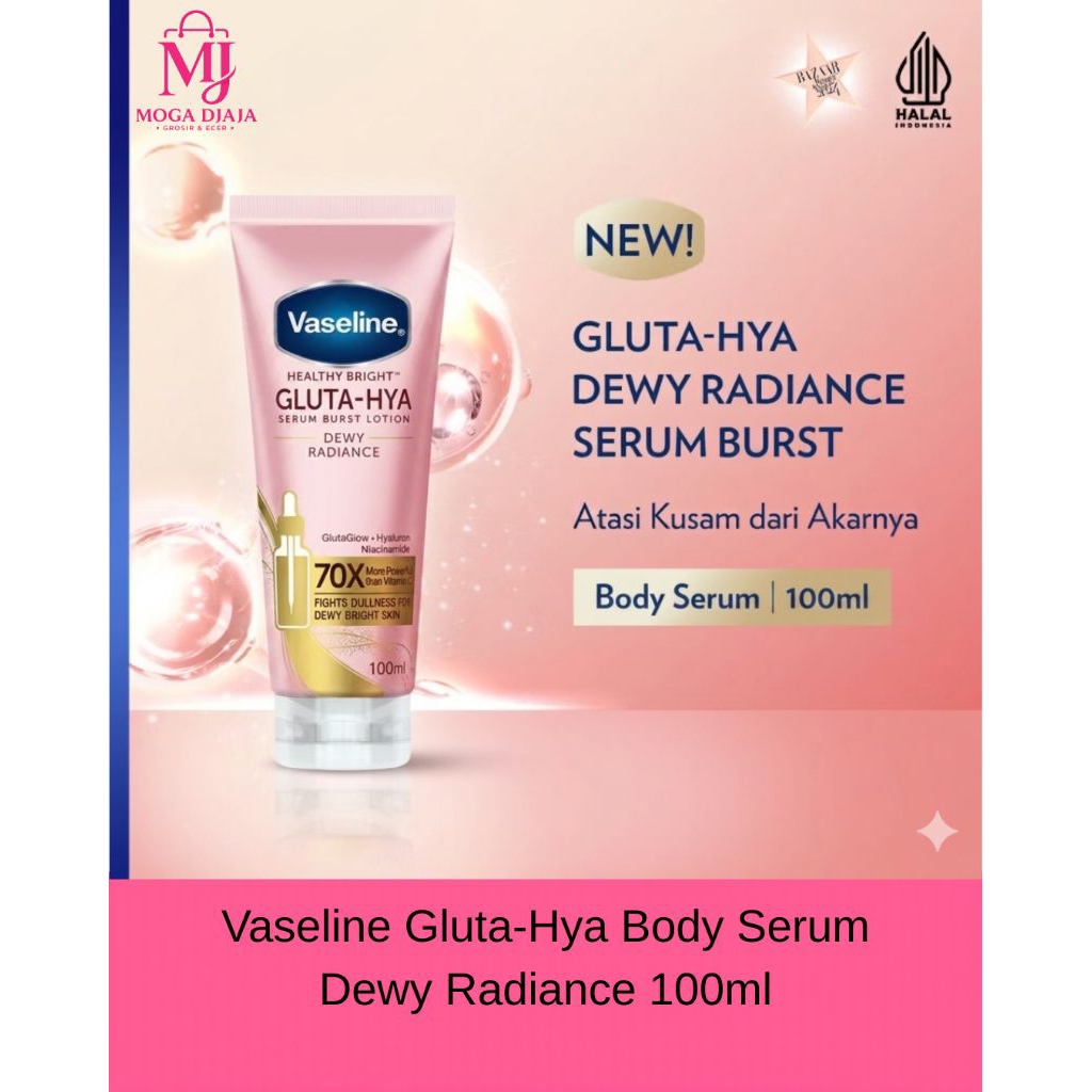Vaseline Gluta-Hya Body Serum Dewi Radiance 100ml | Murah | Original