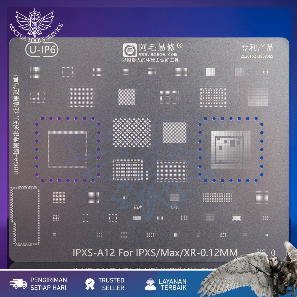 Plat Set IC Cetakan IPH0NE Xs/Xs Max/Xr Set for Amaoe