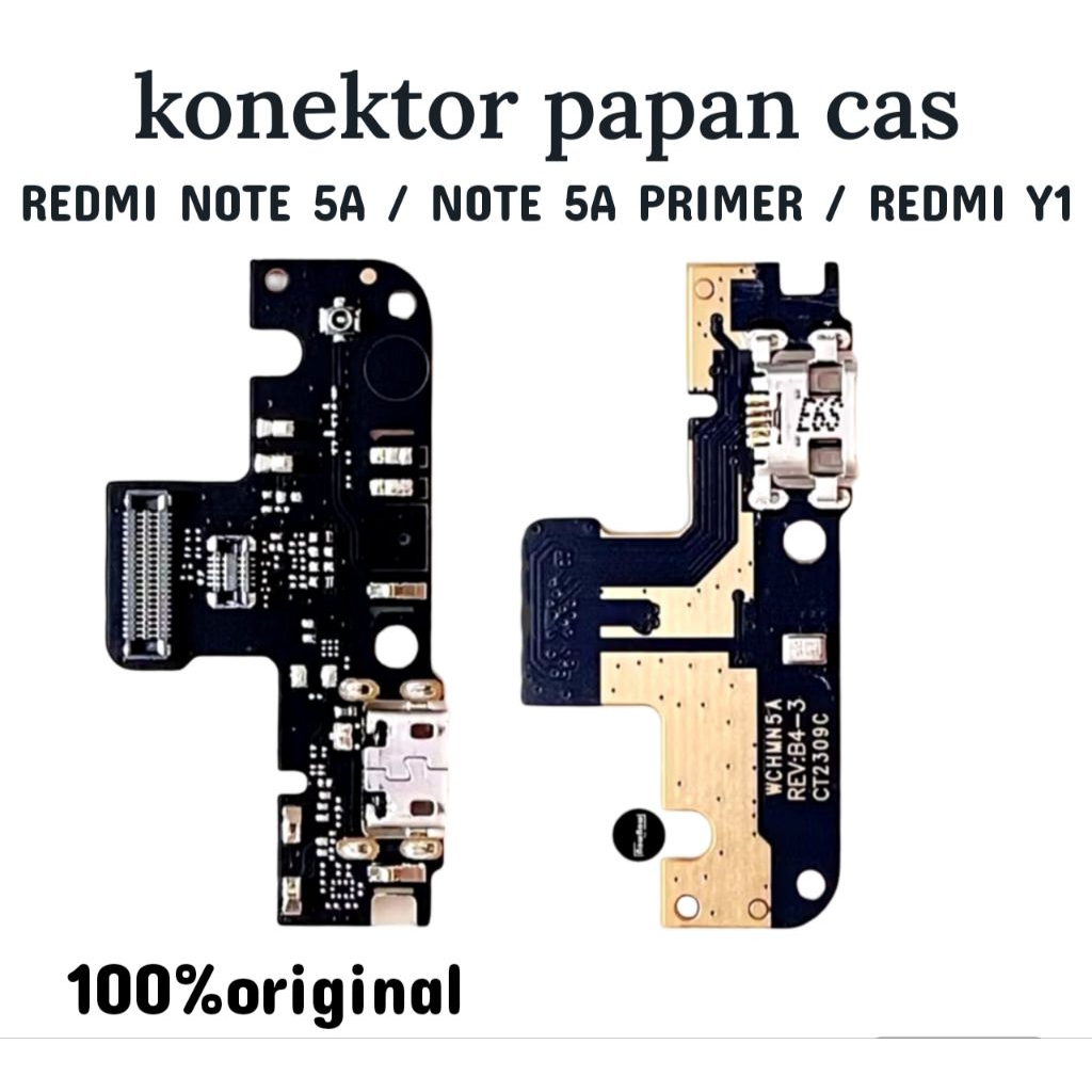 KONEKTOR PAPAN CAS REDMI NOTE 5A / NOTE 5A PRIMER / REDMI Y1 FULL ORIGINAL PENGGANTI KONEKTOR PAPAN 