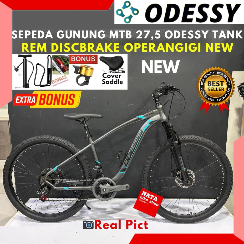 Sepeda Gunung MTB 27,5 Odessy Tank Rem Discbrake Operangigi New