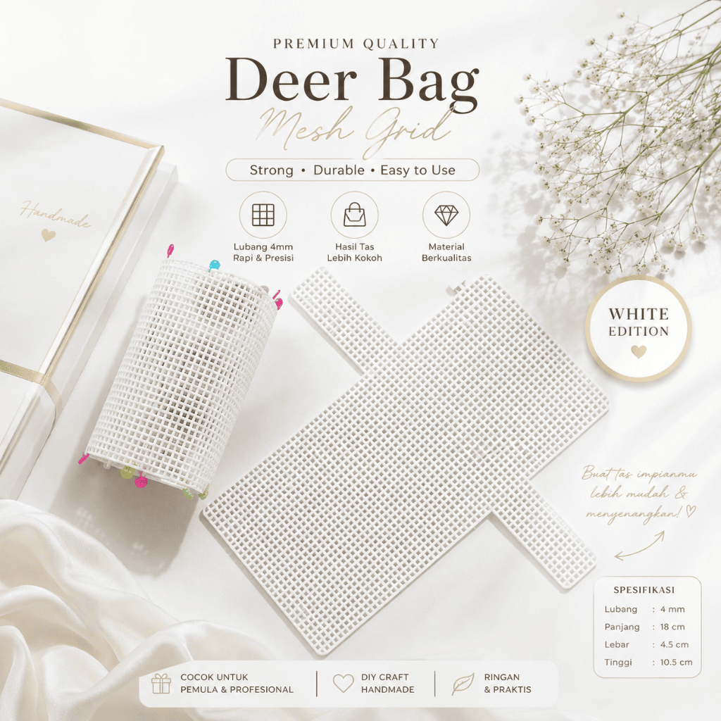 KANVAS PLASTIK TAS DIY RAJUT/ PLASTIC CANVAS CLUTCH