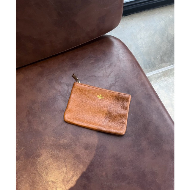 Dompet berzipper mini wallet kulit asli elegance