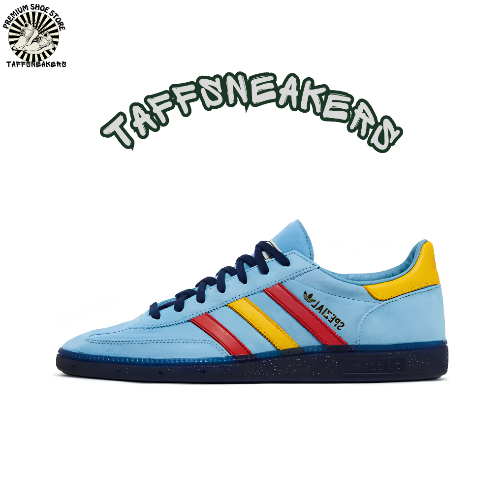 Sepatu Adidas Spezial X END Bauhaus Blue Team Yellow Red