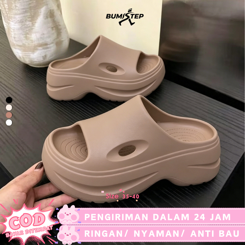 Sandal Wanita Mode Tinggi 8cm Sandal Wanita Elegan Karet Sepatu Sandal Wanita Sandal Wanita