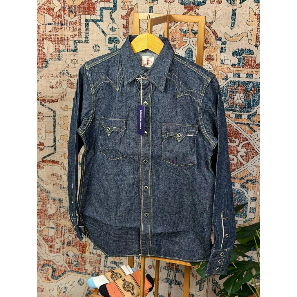Samurai SWD-L01 10oz “Kamome” Selvage Denim Shirt