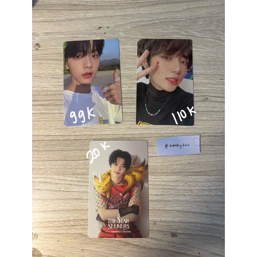 photocard official TXT FOE dan MINISODE yeonjun soobin beomgyu