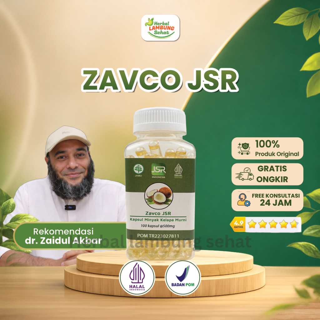 Original VCO (Virgin Cococnut Oil) JSR dr Zaidul Akbar 100 Kapsul