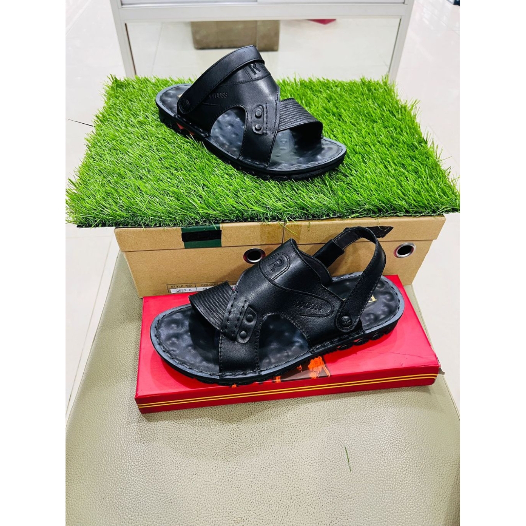 sandal Royal boss kulit empuk nyaman pakai
