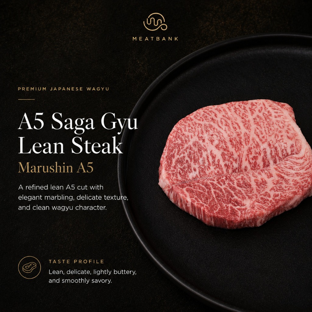 MEATBANK JAPAN WAGYU A5 SAGA LEAN STEAK Kobe Beef Miyazaki Kagoshima