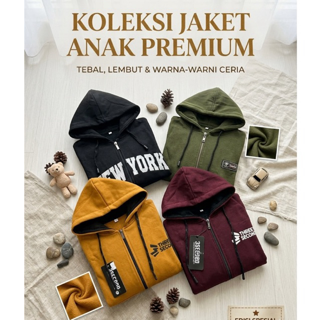 Jaket Anak-anak Three Second | Crazy Man | Original Clothing