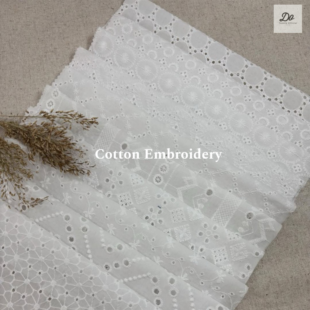 Kain Katun Bordir / Cotton Embroidery Motif Terbaik Kekinian