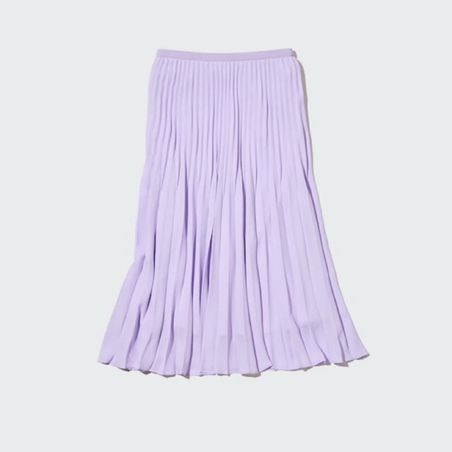 Rok Uniqlo Sifon Lilac