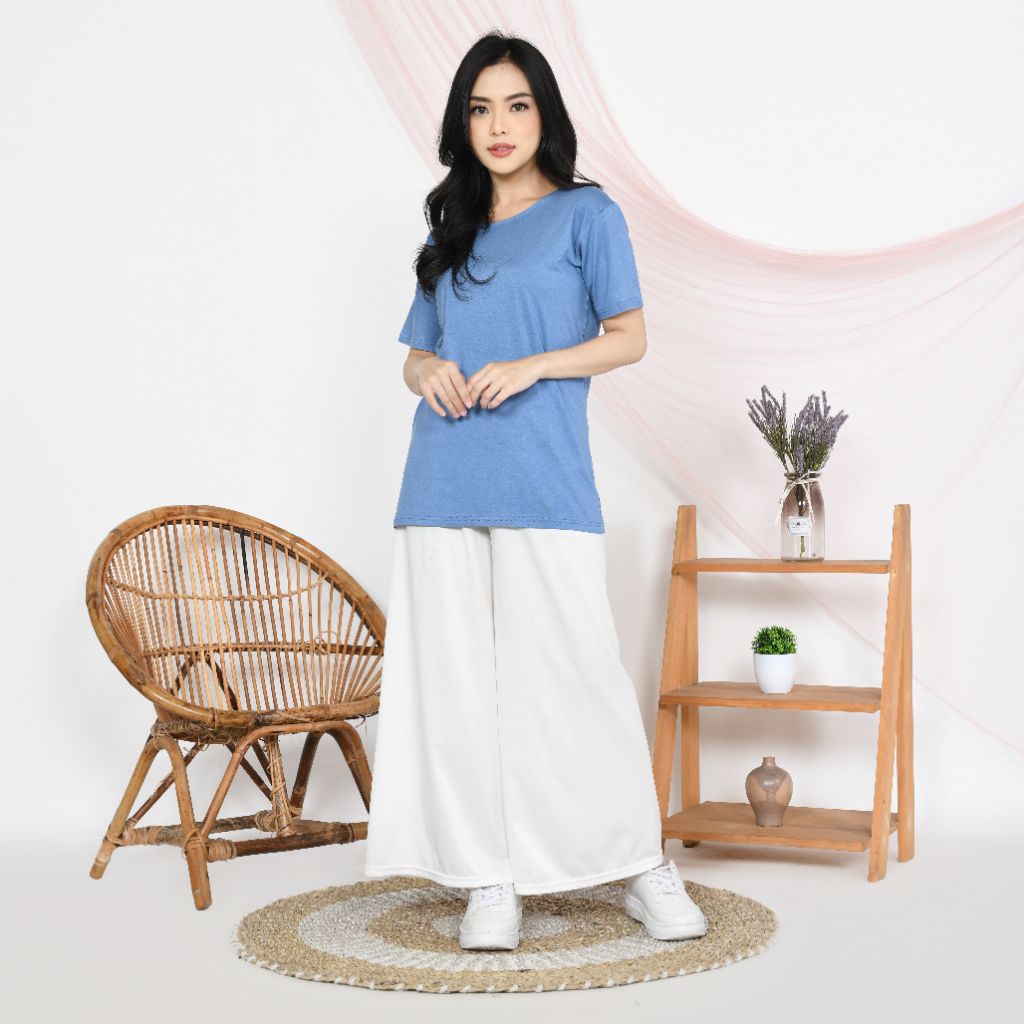 Manset tangan pendek jumbo leher oblong bahan rayon premium/manset kaos tangan pendek rayon premium