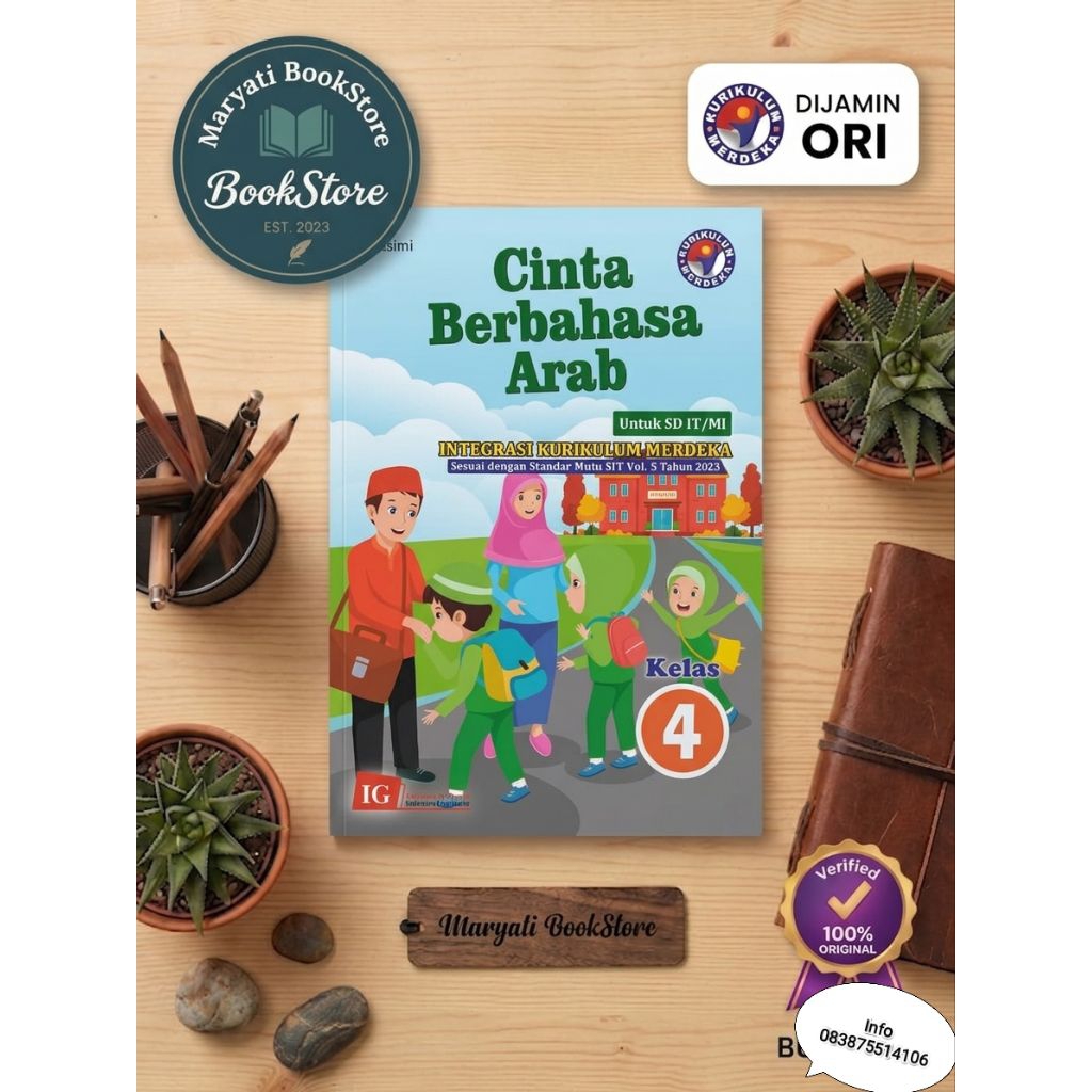 Cinta Berbahasa Arab - Buku Bahasa Arab - Buku Cinta Berbahasa Arab Untuk SD MI/IT Kelas 4 Kurikulum
