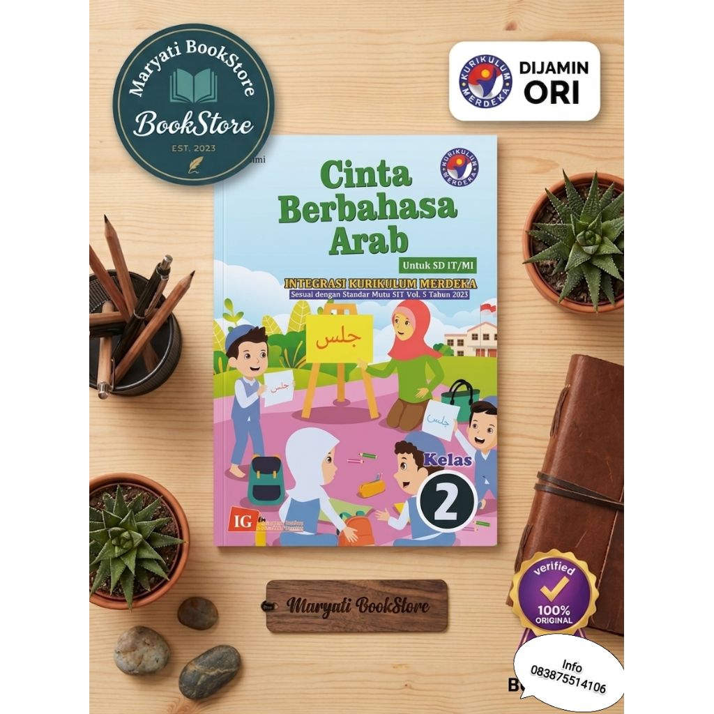 Cinta Berbahasa Arab - Buku Bahasa Arab - Buku Cinta Berbahasa Arab Untuk SD MI/IT Kelas 2 Kurikulum