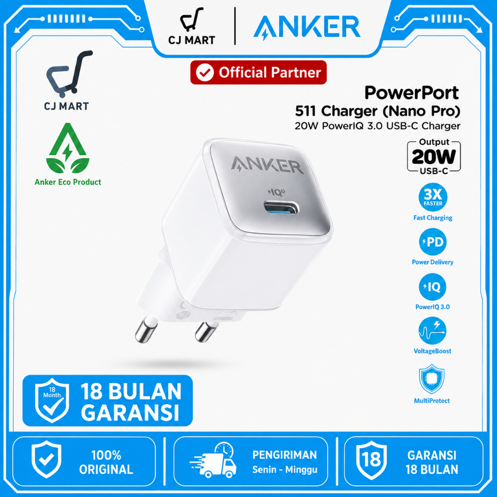 Wall Charger Anker PowerPort Nano Pro 20W - A2637