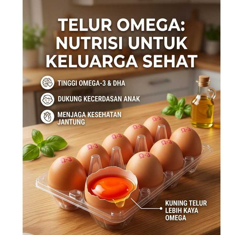 Telur Ayam Omega Isi 10 Butir - Instan Tempel Sleman Yogyakarta