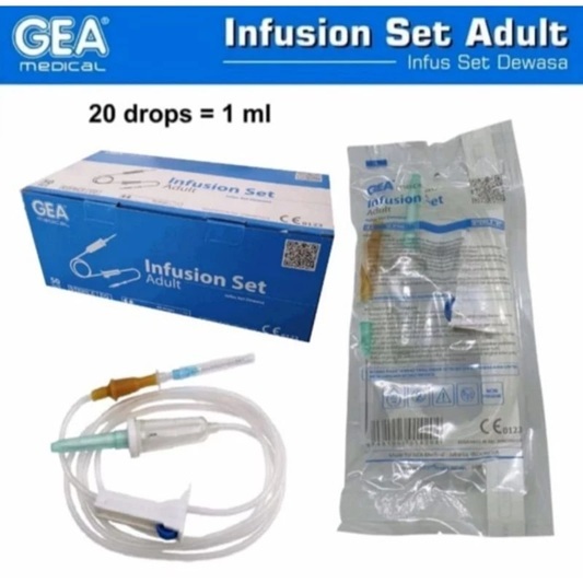 INFUS SET GEA - SELANG INFUS - INFUS SET DEWASA - INFUS SET ANAK
