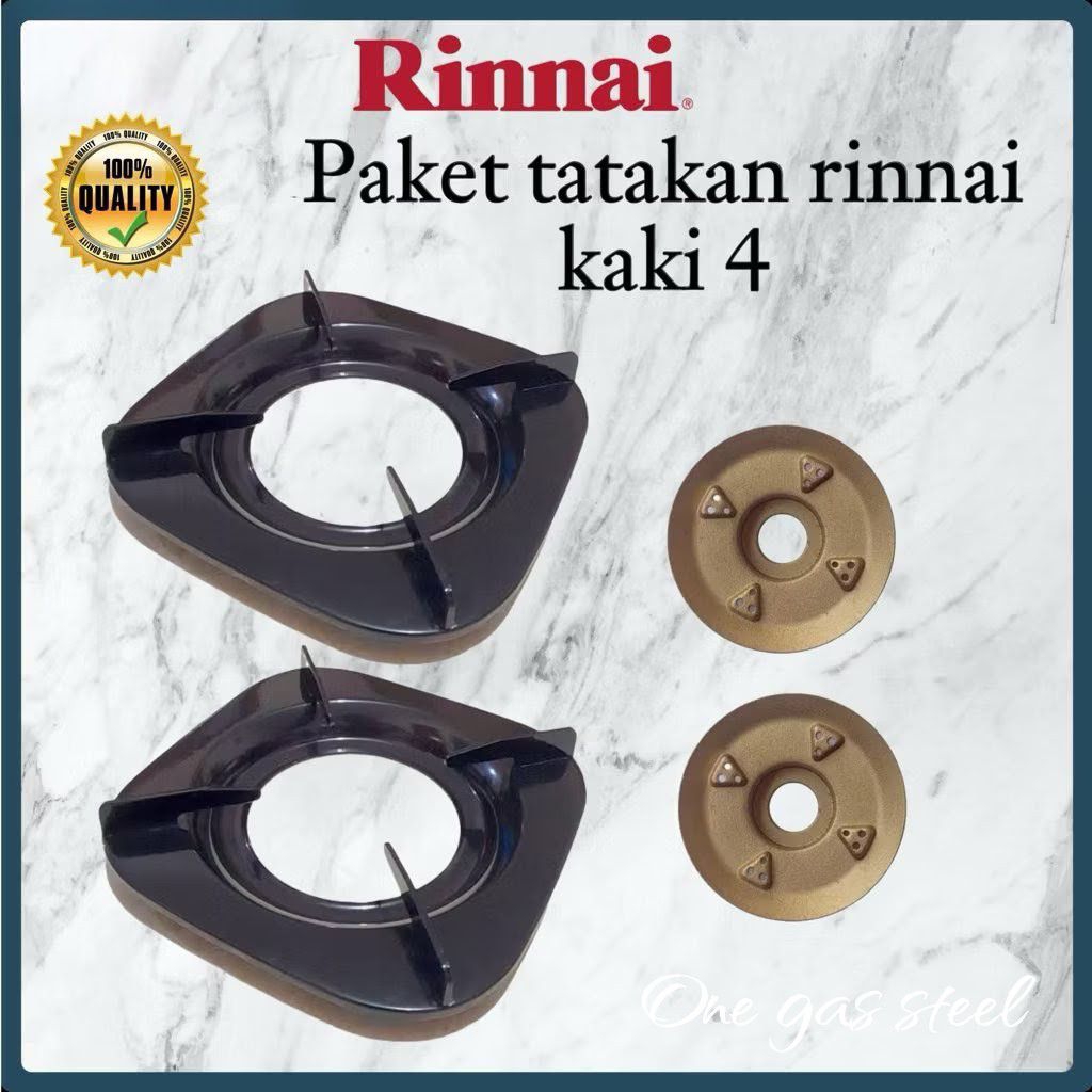 paket tatakan dudukan kompor Rinnai + Burner kompor Rinnai 522c 522e