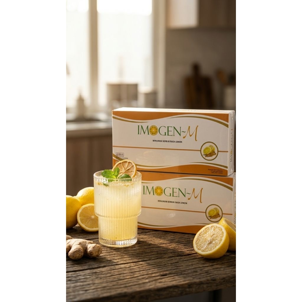 paket hemat 2 box Imogen-M minuman serbuk rasa lemon