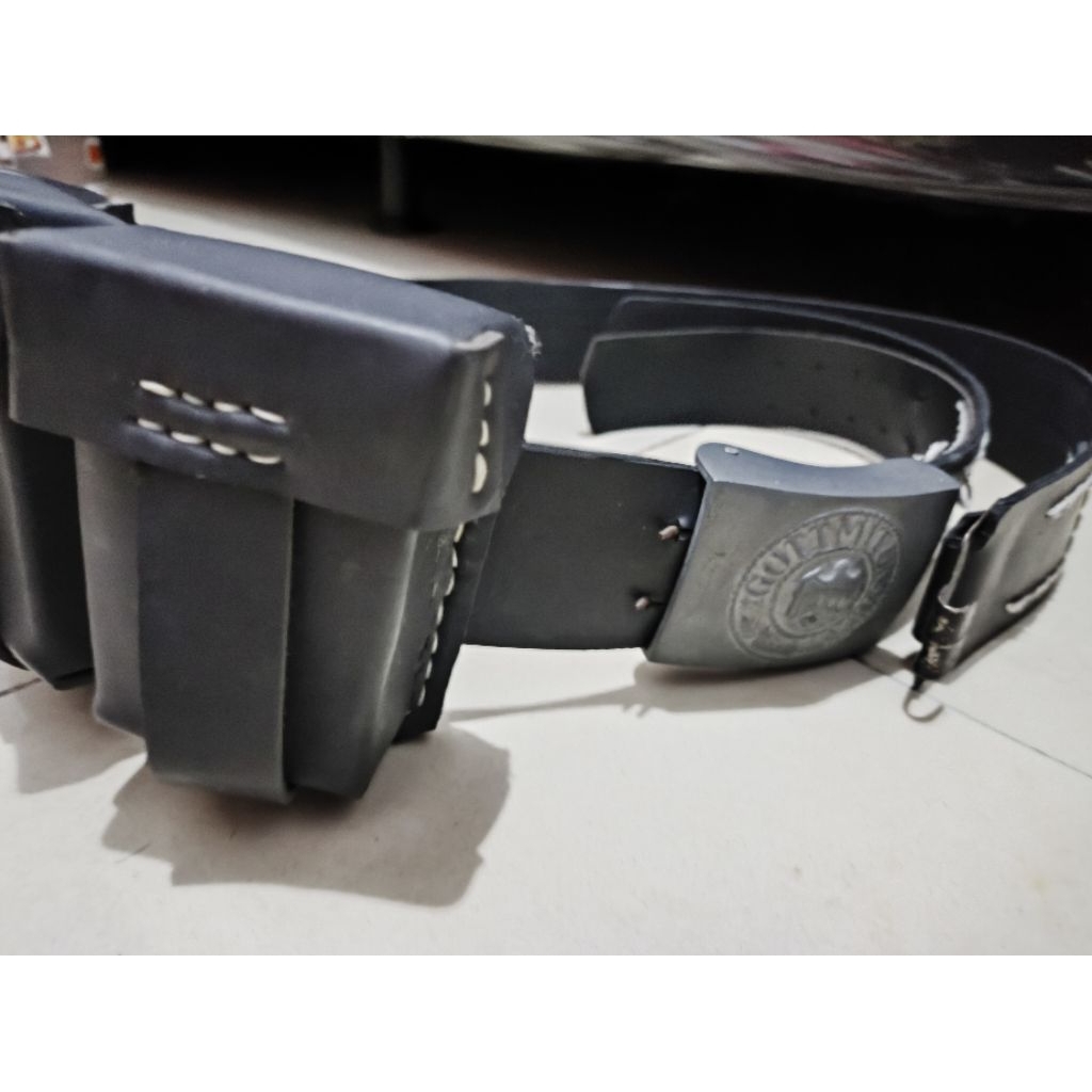 Sabuk Perang Dunia Jerman/German WW2 Belt + Mag Pouch