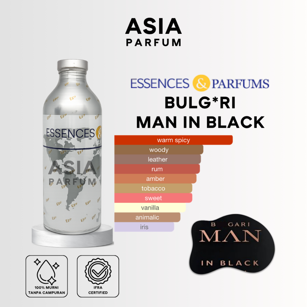 ESSENCES & PARFUMS BASIL 67316 - BIBIT PARFUM BLGR MAN IN BLACK GRADE A - SEGEL & REPACK 100G