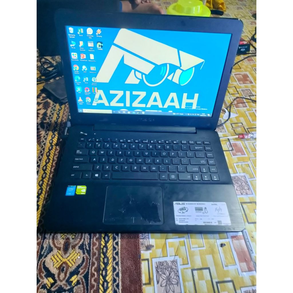 Laptop Asus A455L Core i3 gen 4 Ram 10gb Dual Vga