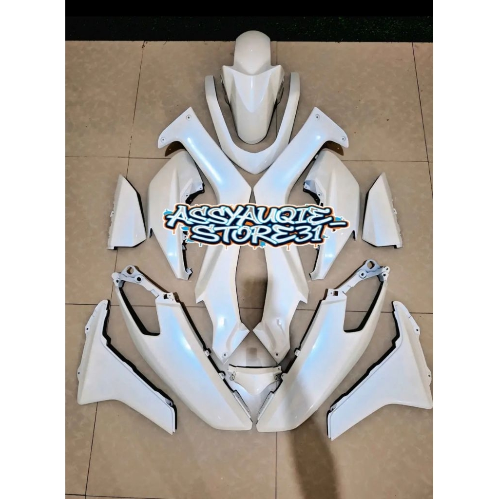 COVER BODY HALUS N-MAX NMAX OLD TAHUN 2015 2016 2017 2018 2019 WARNA CUSTOM PUTIH LEMBAYUNG BIRU