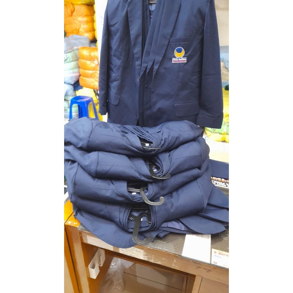 Jas nasdem jas formal blazer sdh berikut logo nasdem