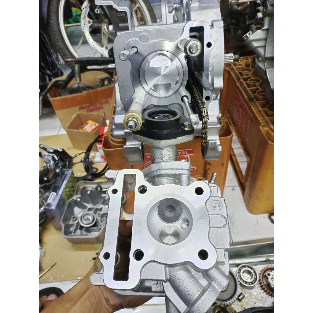 PAKET BORE UP MIO SPORTY 150CC (Head & Boring Mio J Fullset)