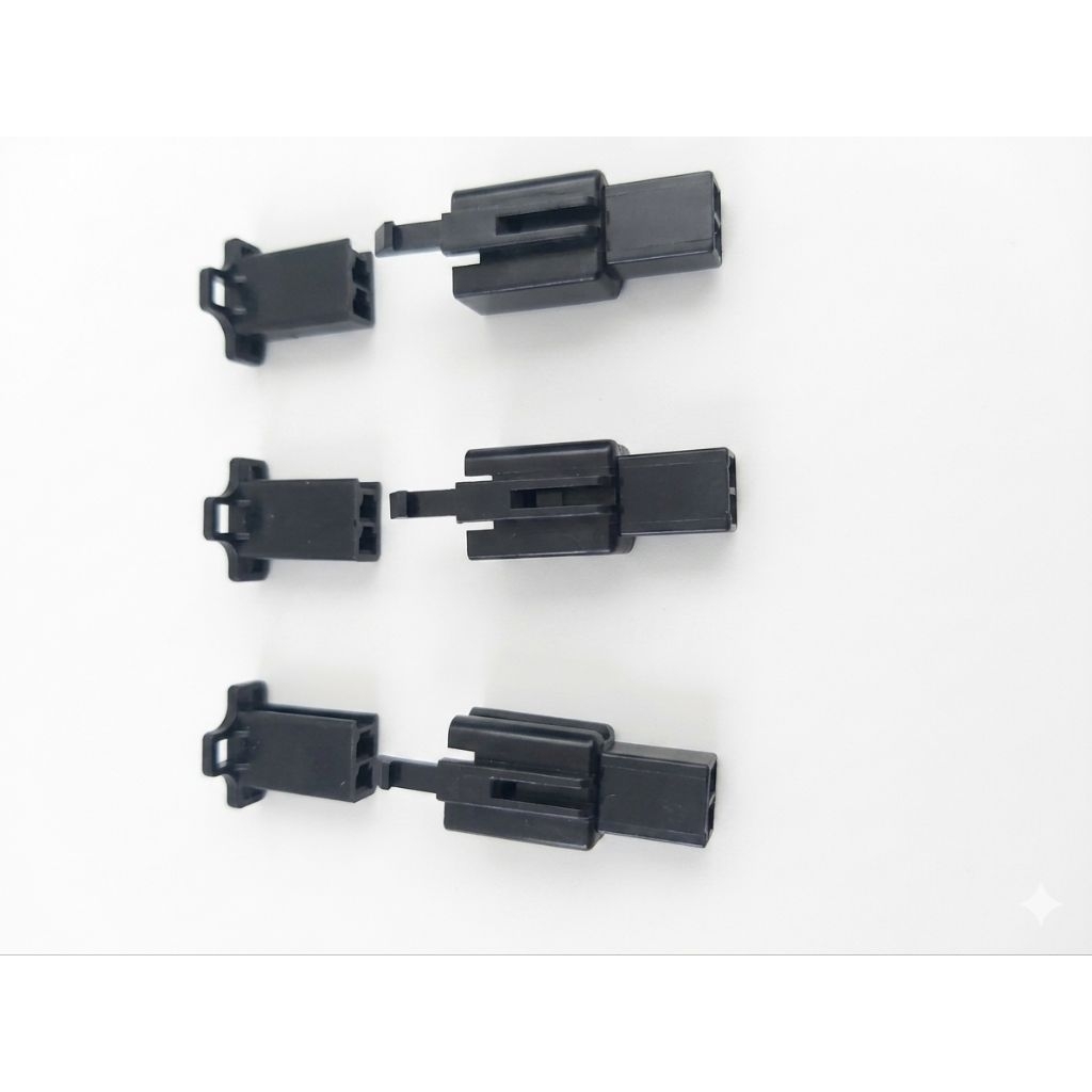 socket 2 pin kecil warna hitam skun 2,8