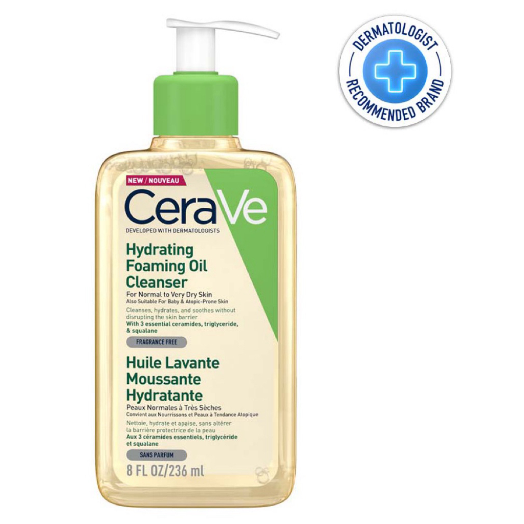 CeraVe Hydrating Foaming Oil Facial Cleanser 236ml