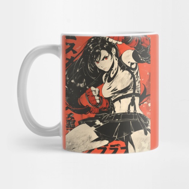Battle Ready Tifa - Final Fantasy Tea Mug