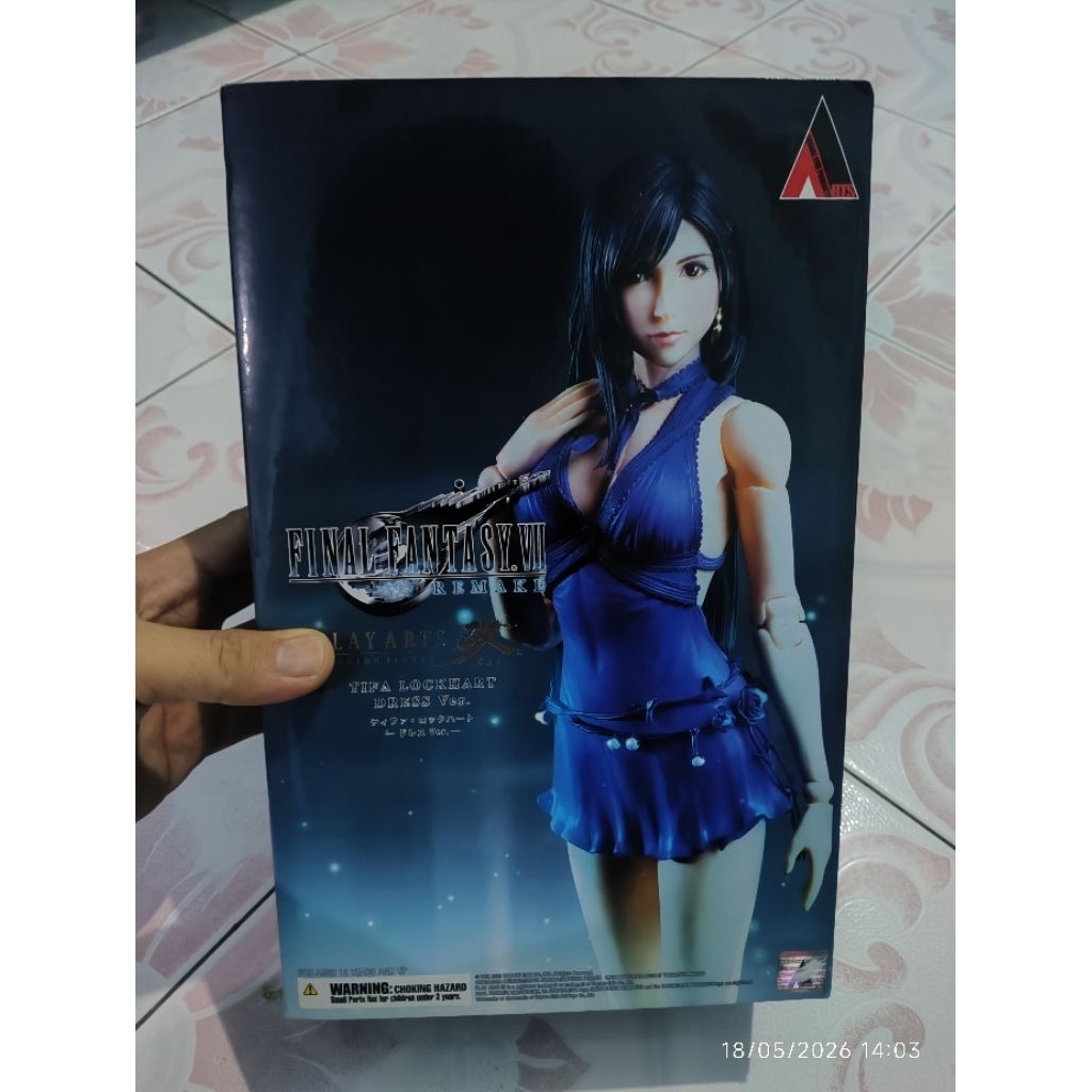 Play Arts Kai Tifa Dress Version Final Fantasy 7 remake ori figure FF7 FFVII FF VII lockhart