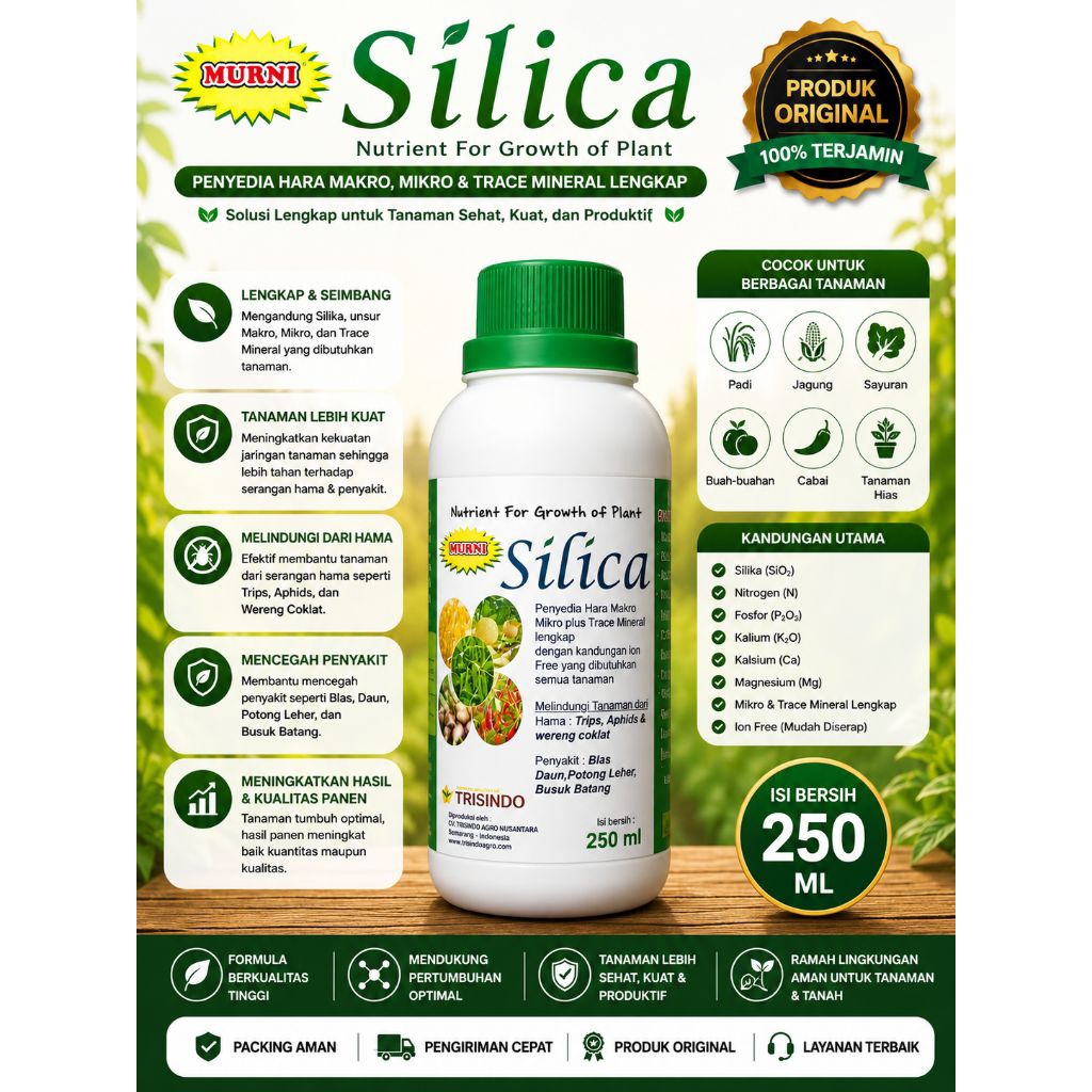 PUPUK SILICA MURNI CAIR 250ML || Silica 64,2% silika 250ml