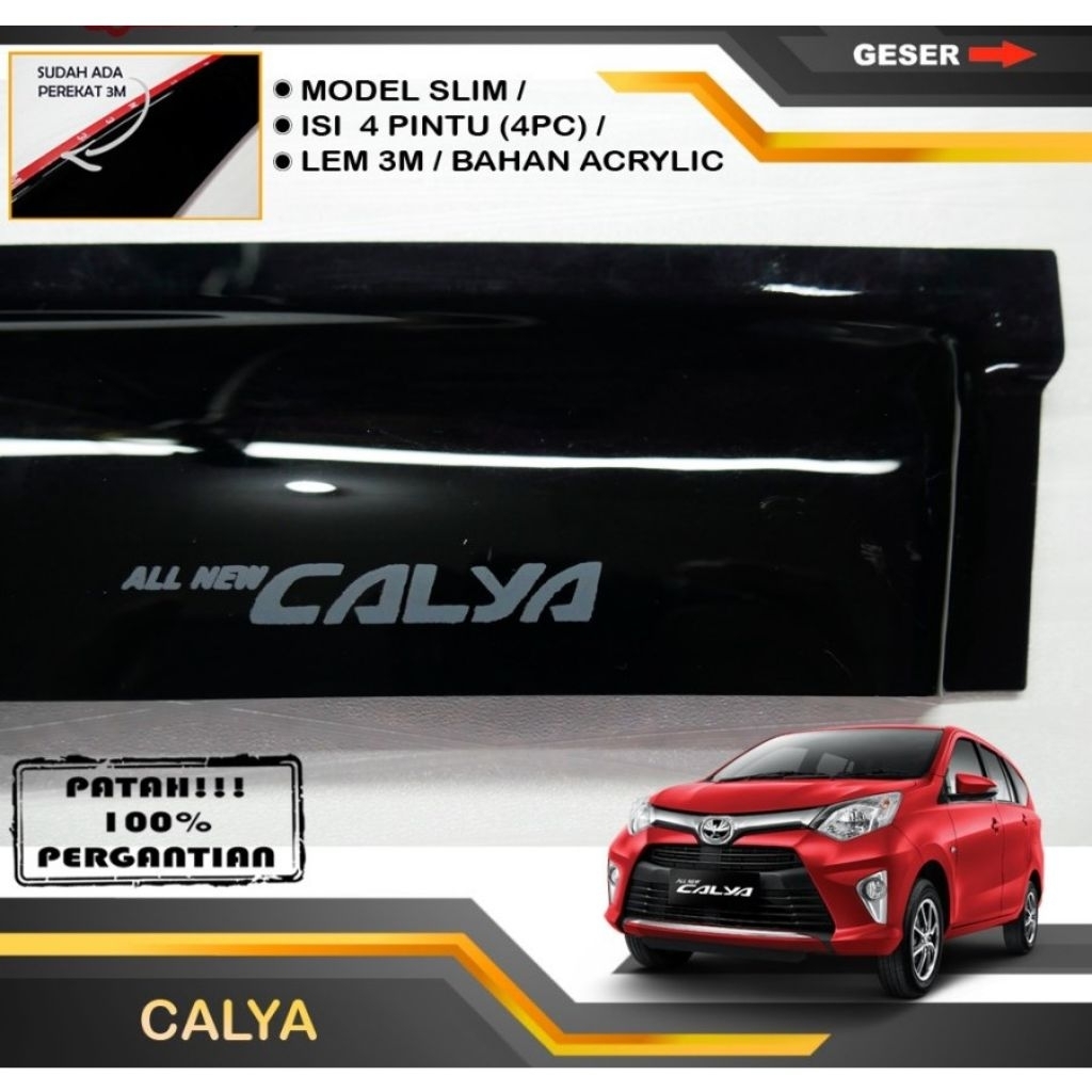 TALANG AIR TOYOTA CALYA 2016-2021 MODEL SLIM RATA FLAT